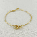 Mondsee 18k Gold Filled Linked CZ Bracelet | 18k Gold Filled Jewelry