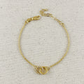 Mondsee 18k Gold Filled Linked CZ Bracelet | 18k Gold Filled Jewelry