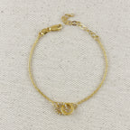 Mondsee 18k Gold Filled Linked CZ Bracelet | 18k Gold Filled Jewelry