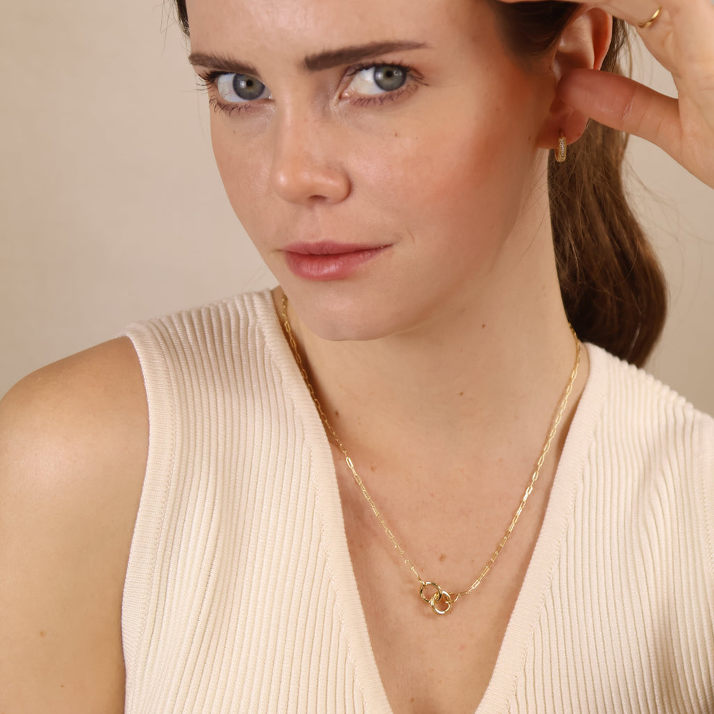 Mondsee 18k Gold Filled Linked Necklace | 18k Gold Filled Jewelry