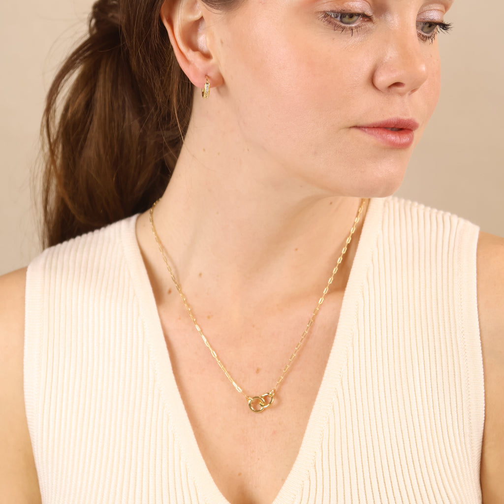 Mondsee 18k Gold Filled Linked Necklace | 18k Gold Filled Jewelry