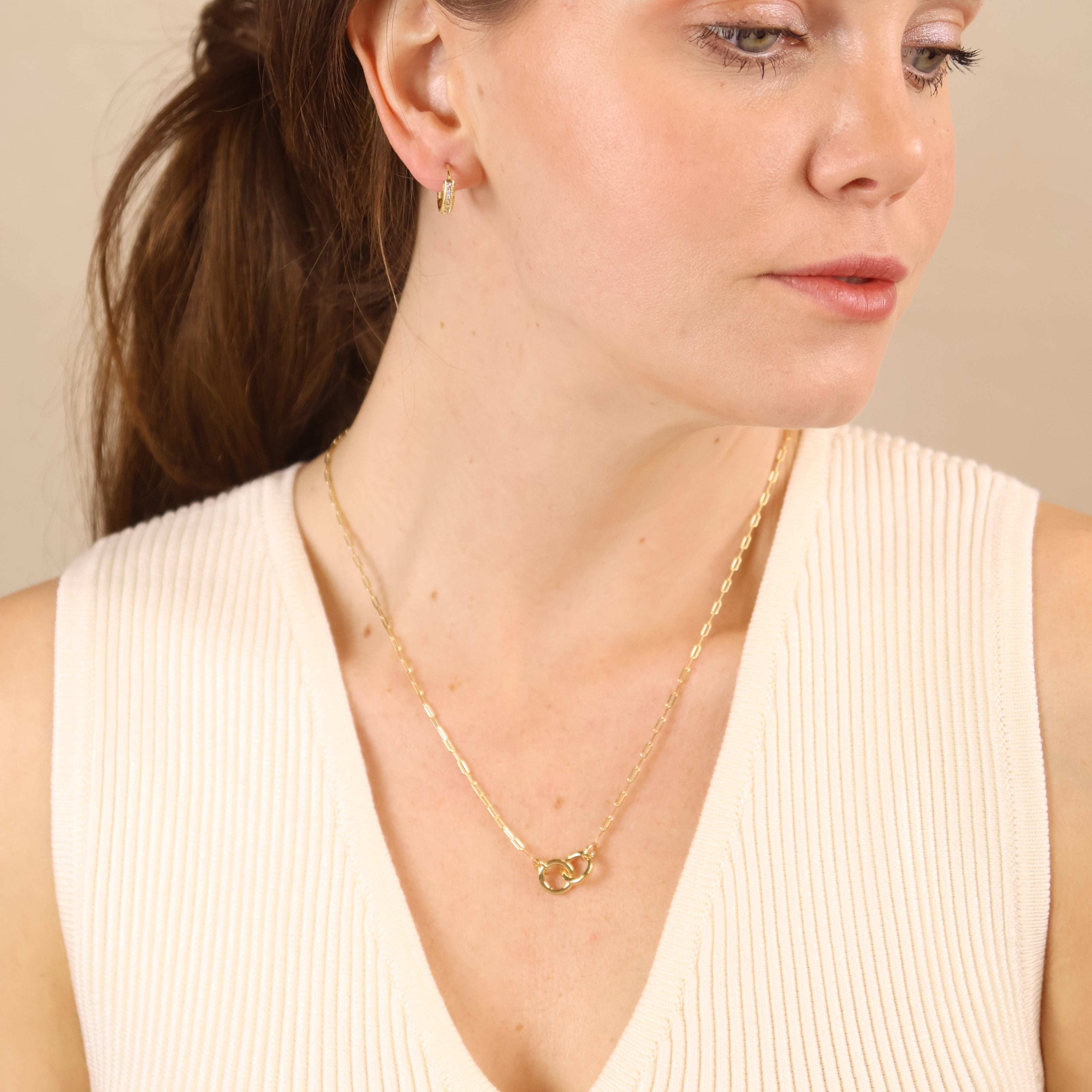 Mondsee 18k Gold Filled Linked Necklace | 18k Gold Filled Jewelry