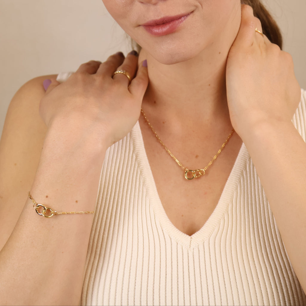 Mondsee 18k Gold Filled Linked Bracelet | 18k Gold Filled Jewelry