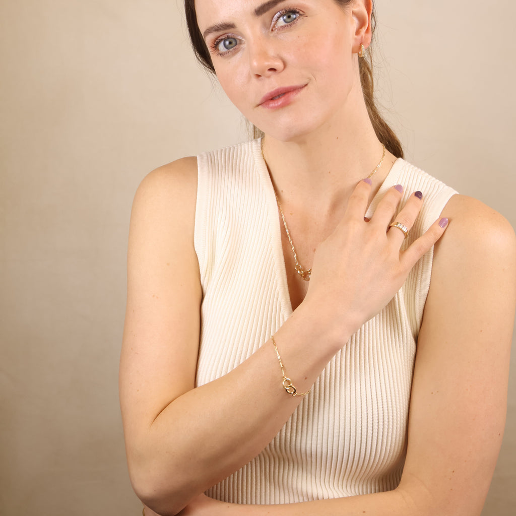 Mondsee 18k Gold Filled Linked Bracelet | 18k Gold Filled Jewelry