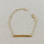Mondsee 18k Gold Filled Polished Bar Bracelet | 18k Gold Filled Jewelry