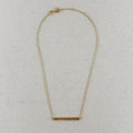 Mondsee 18k Gold Filled Polished Bar Necklace | 18k Gold Filled Jewelry