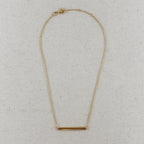Mondsee 18k Gold Filled Polished Bar Necklace | 18k Gold Filled Jewelry
