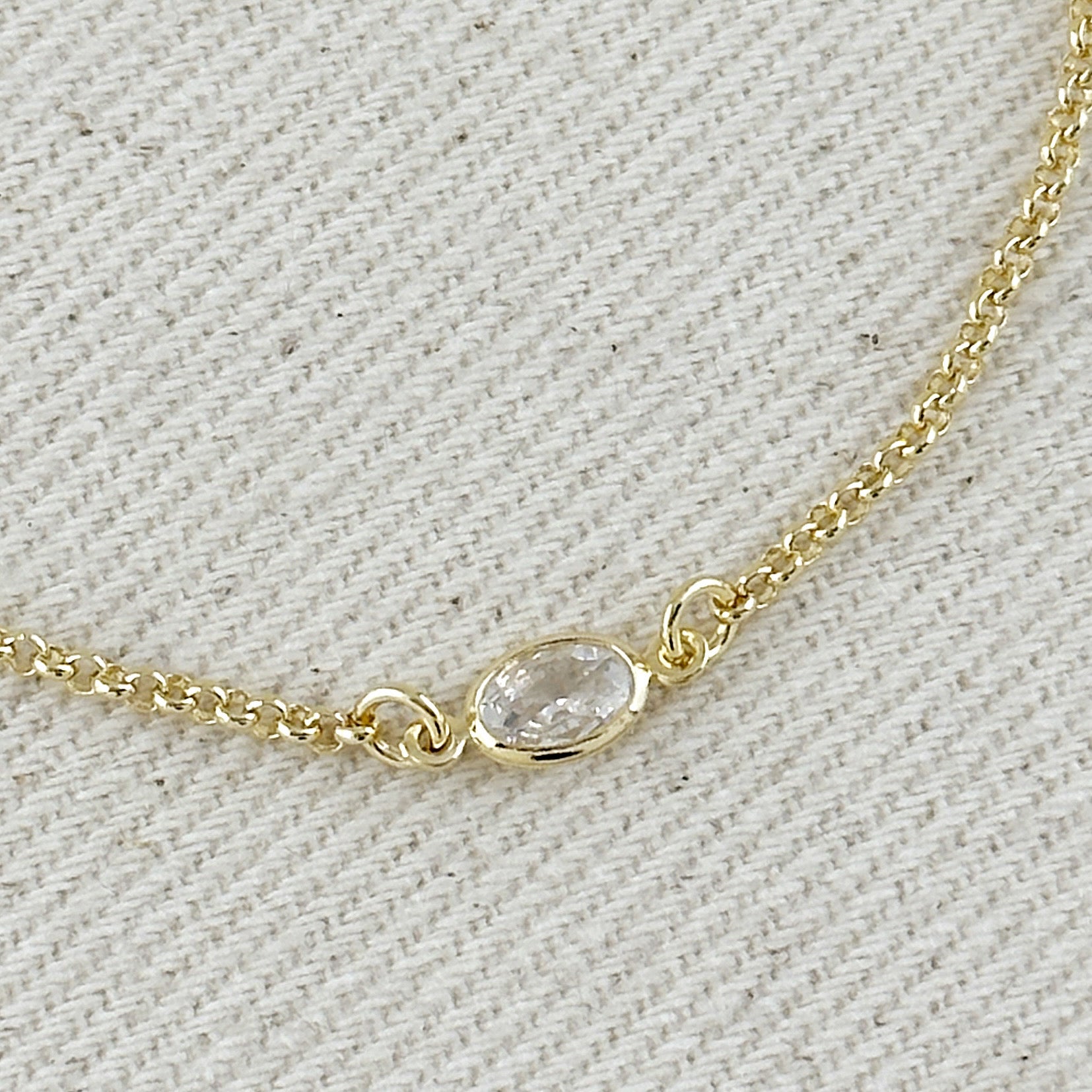 Mondsee 18k Gold Filled CZ Solitaire Bracelet | 18k Gold Filled Jewelry