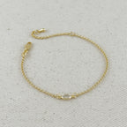 Mondsee 18k Gold Filled CZ Solitaire Bracelet | 18k Gold Filled Jewelry
