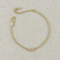 Mondsee 18k Gold Filled CZ Solitaire Bracelet | 18k Gold Filled Jewelry