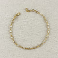 Mondsee 18k Gold Filled Round Bezel CZ Bracelet | 18k Gold Filled Jewelry
