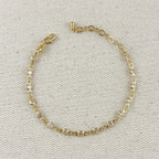Mondsee 18k Gold Filled Round Bezel CZ Bracelet | 18k Gold Filled Jewelry