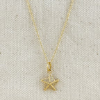 Mondsee 18k Gold Filled Stella a Mulinello CZ Necklace | 18k Gold Filled Jewelry