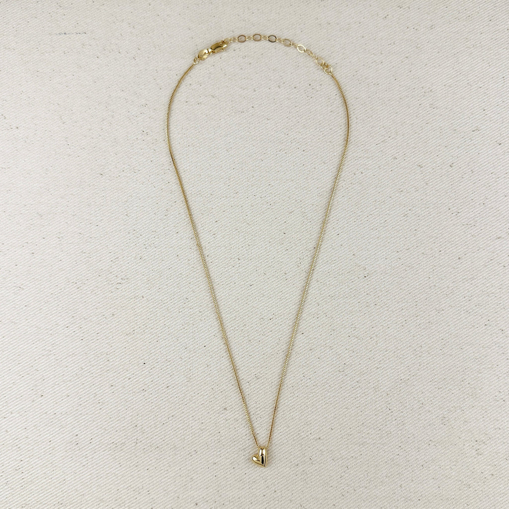 Mondsee 18k Gold Filled Uneven Heart Necklace | 18k Gold Filled Jewelry