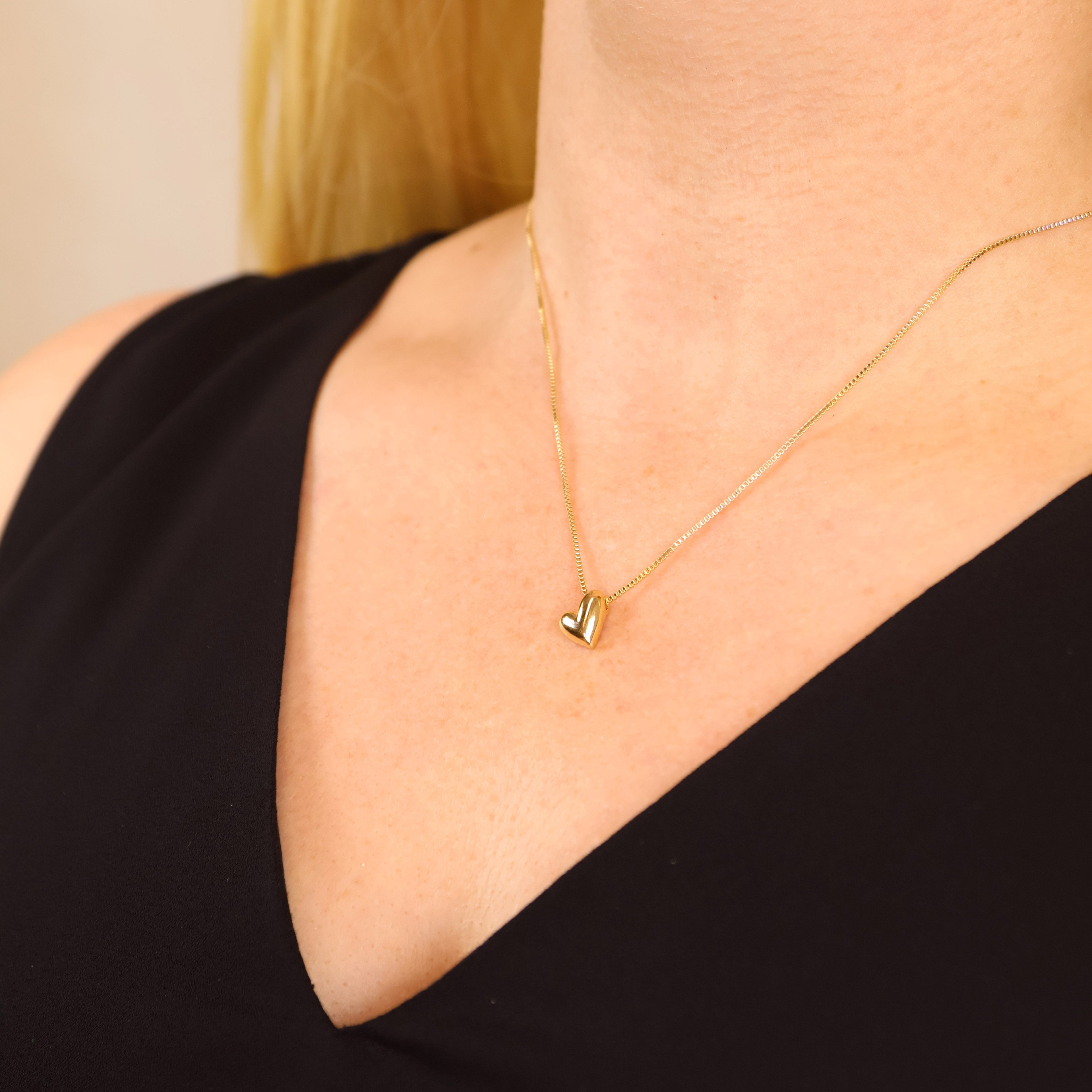 Mondsee 18k Gold Filled Uneven Heart Necklace | 18k Gold Filled Jewelry