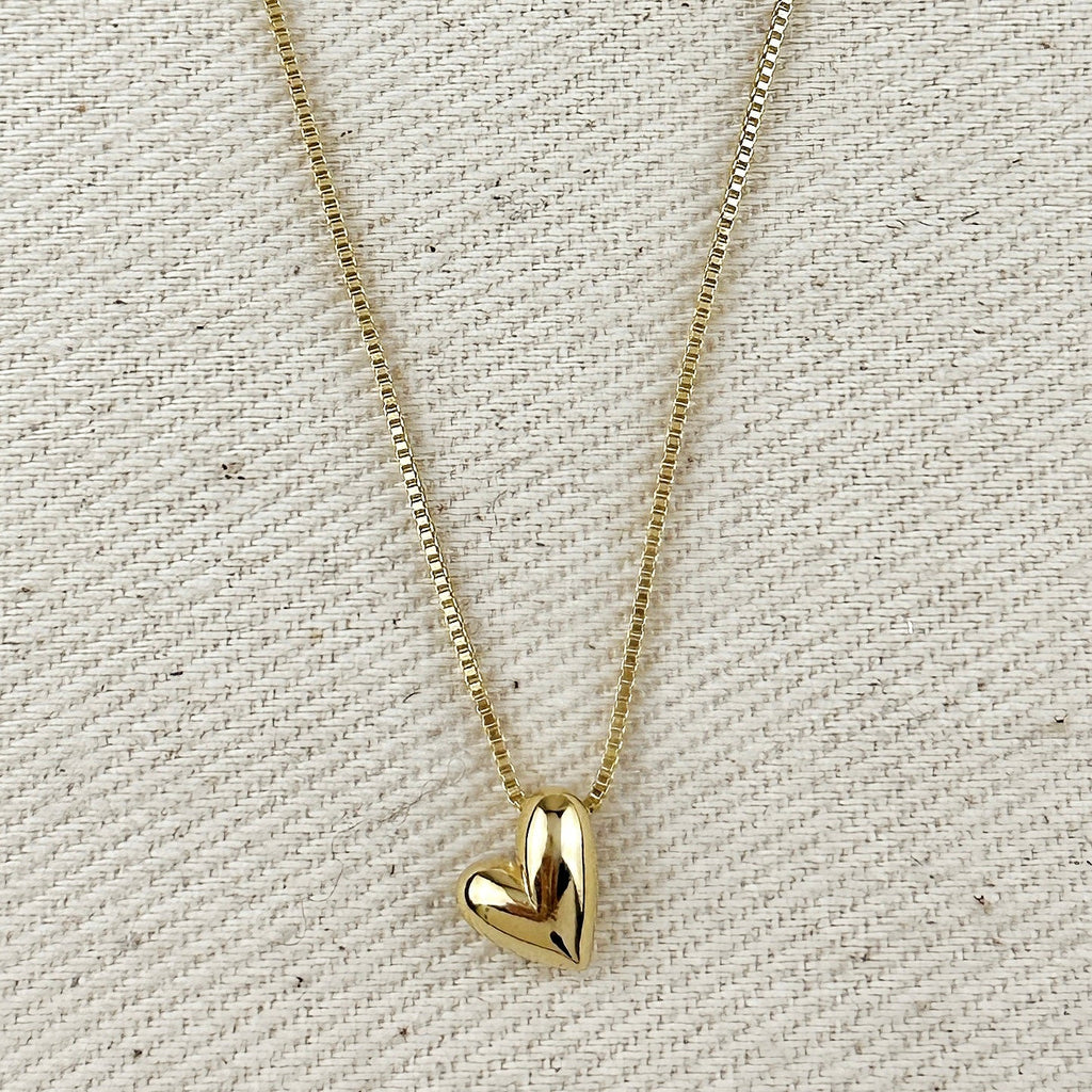 Mondsee 18k Gold Filled Uneven Heart Necklace | 18k Gold Filled Jewelry