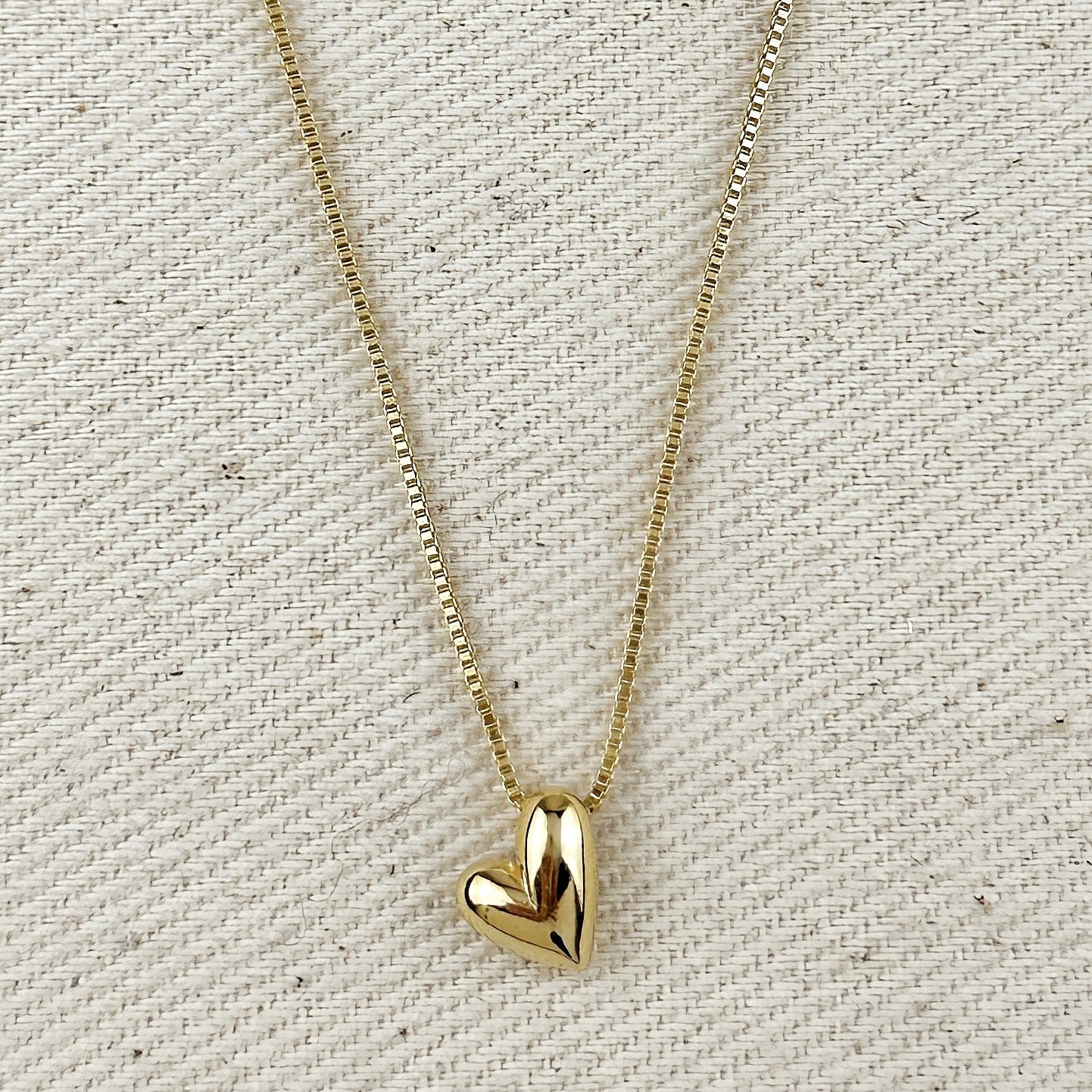 Mondsee 18k Gold Filled Uneven Heart Necklace | 18k Gold Filled Jewelry