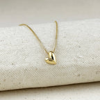 Mondsee 18k Gold Filled Uneven Heart Necklace | 18k Gold Filled Jewelry