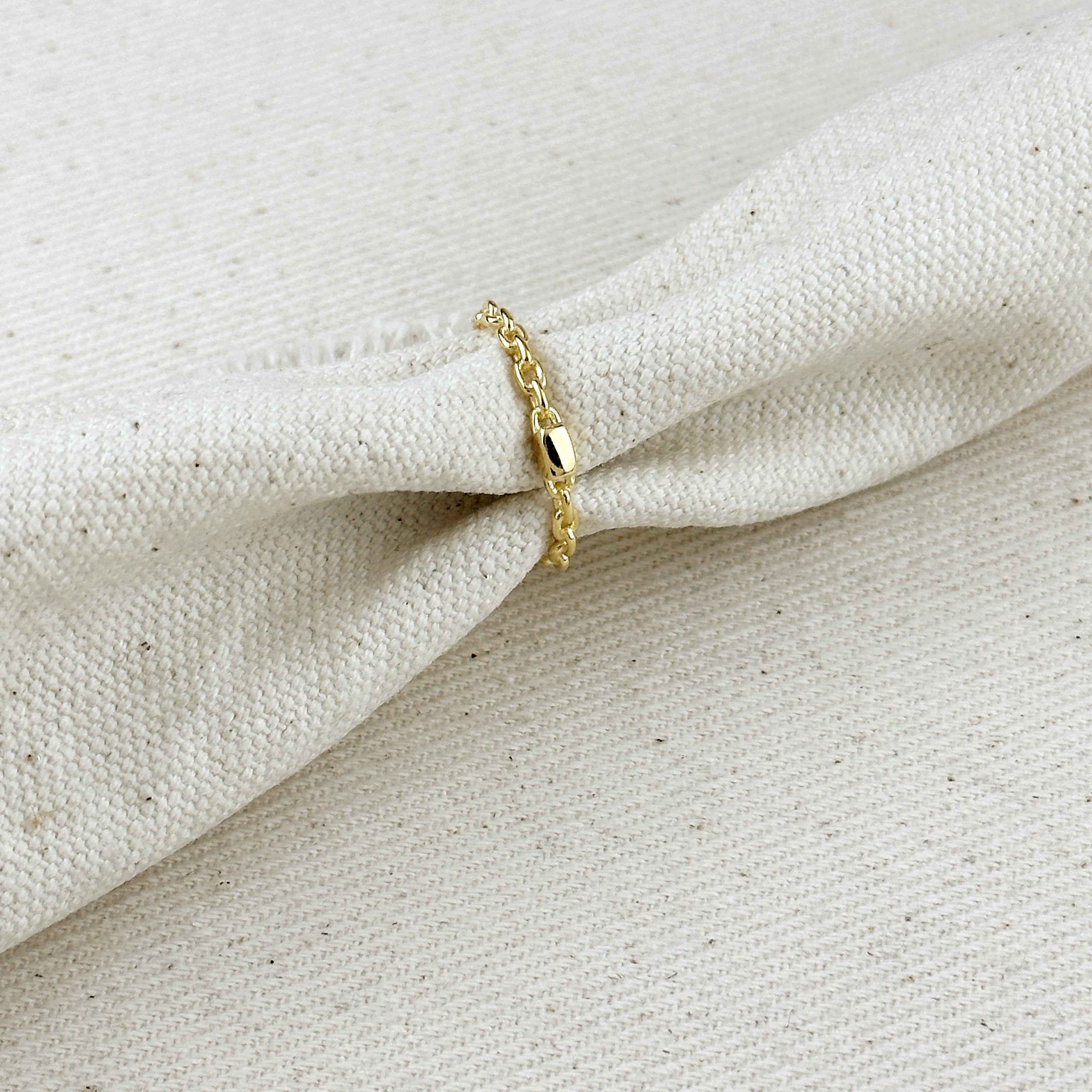Mondsee 18k Gold Filled Crafted Chain Ring | 18k Gold Filled Jewelry
