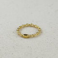 Mondsee 18k Gold Filled Crafted Chain Ring | 18k Gold Filled Jewelry