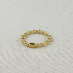 Mondsee 18k Gold Filled Crafted Chain Ring | 18k Gold Filled Jewelry