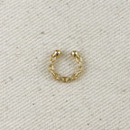 Mondsee 18k Gold Filled Crafted Chain Ear Cuff | 18k Gold Filled Jewelry