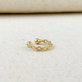 Mondsee 18k Gold Filled Crafted Chain Ear Cuff | 18k Gold Filled Jewelry
