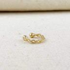Mondsee 18k Gold Filled Crafted Chain Ear Cuff | 18k Gold Filled Jewelry