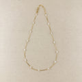 Mondsee 18K Gold Filled Pearl Bead & Straw Necklace | 18k Gold Filled Jewelry