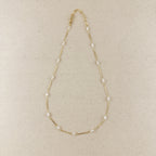 Mondsee 18K Gold Filled Pearl Bead & Straw Necklace | 18k Gold Filled Jewelry