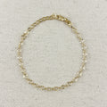 Mondsee 18k Gold Filled Diamond Cut Detailed Chain Bracelet | 18k Gold Filled Jewelry