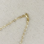 Mondsee 18k Gold Filled Diamond Cut Detailed Chain Necklace | 18k Gold Filled Jewelry