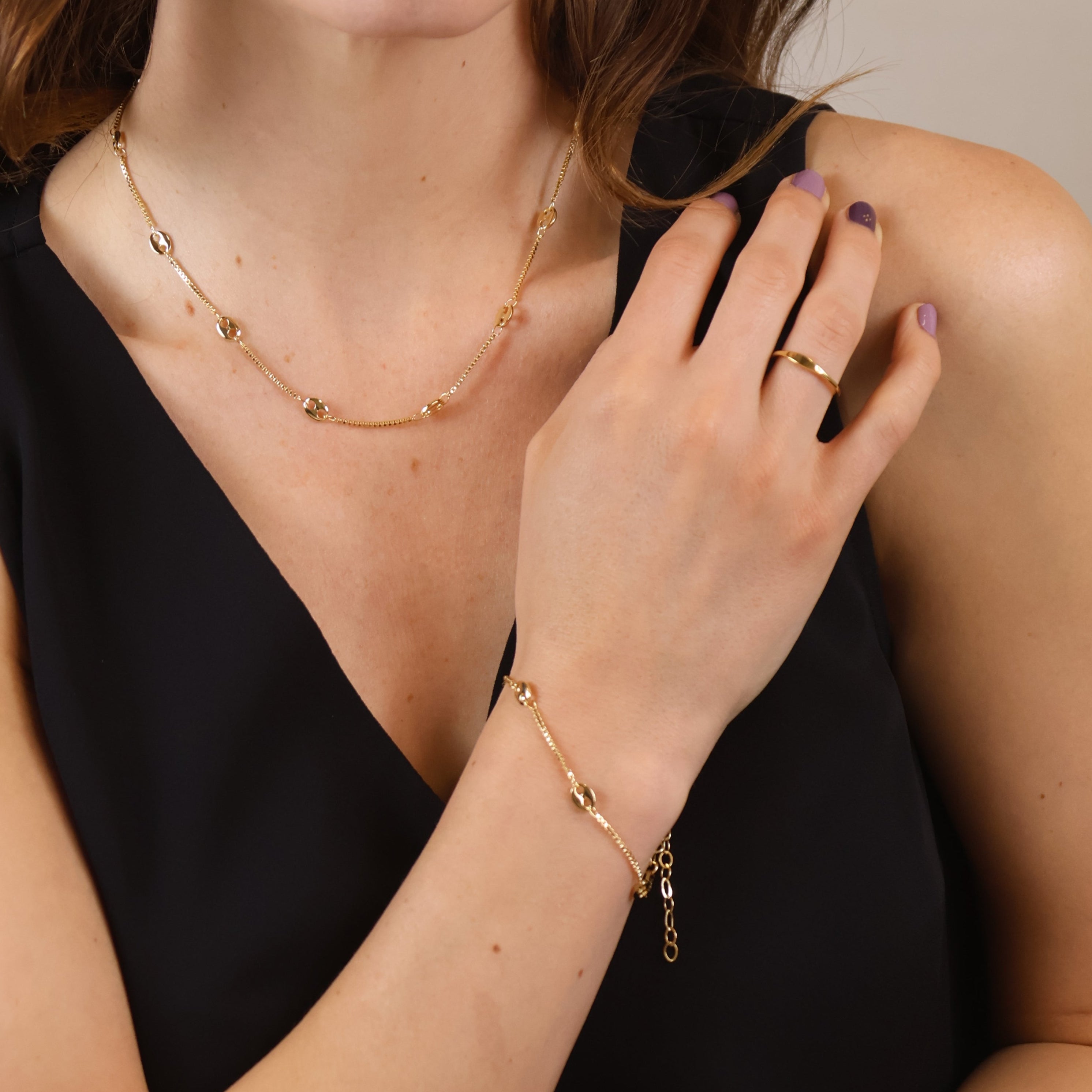 Mondsee 18k Gold Filled Fancy Box Chain Bracelet | 18k Gold Filled Jewelry