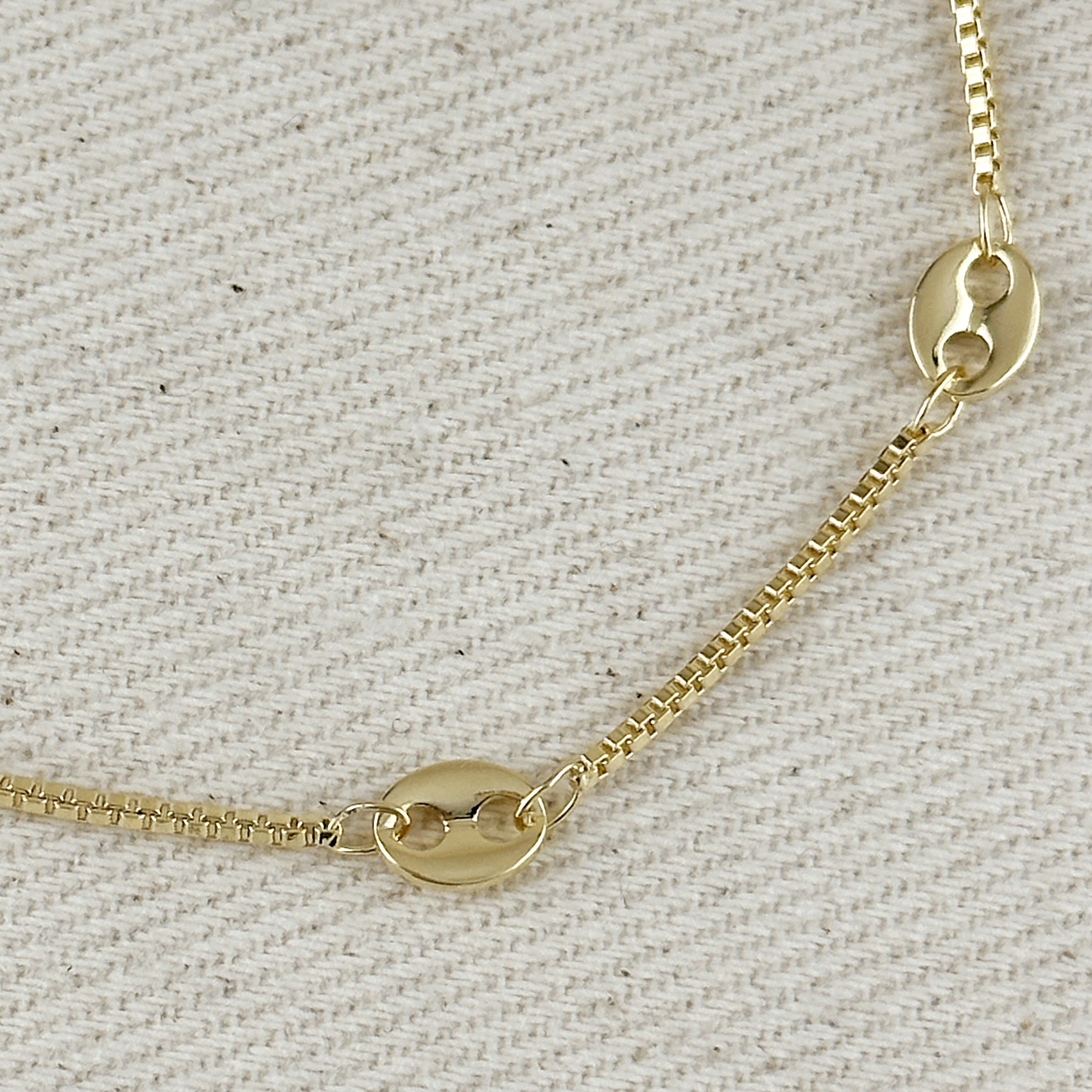 Mondsee 18k Gold Filled Fancy Box Chain Bracelet | 18k Gold Filled Jewelry