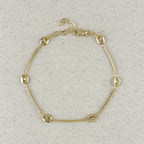 Mondsee 18k Gold Filled Fancy Box Chain Bracelet | 18k Gold Filled Jewelry