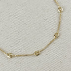 Mondsee 18k Gold Filled Fancy Box Chain Necklace | 18k Gold Filled Jewelry