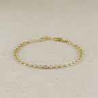 Mondsee 18k Gold Filled Diamond Cut Mirror Chain Bracelet | 18k Gold Filled Jewelry