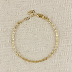 Mondsee 18k Gold Filled Diamond Cut Mirror Chain Bracelet | 18k Gold Filled Jewelry