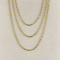 Mondsee 18k Gold Filled Diamond Cut Mirror Chain | 18k Gold Filled Jewelry