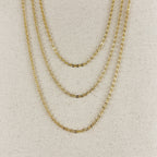 Mondsee 18k Gold Filled Diamond Cut Mirror Chain | 18k Gold Filled Jewelry
