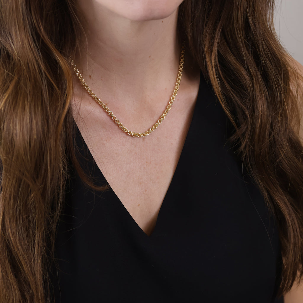 Mondsee 18k Gold Filled Double Rolo Chain Necklace | 18k Gold Filled Jewelry
