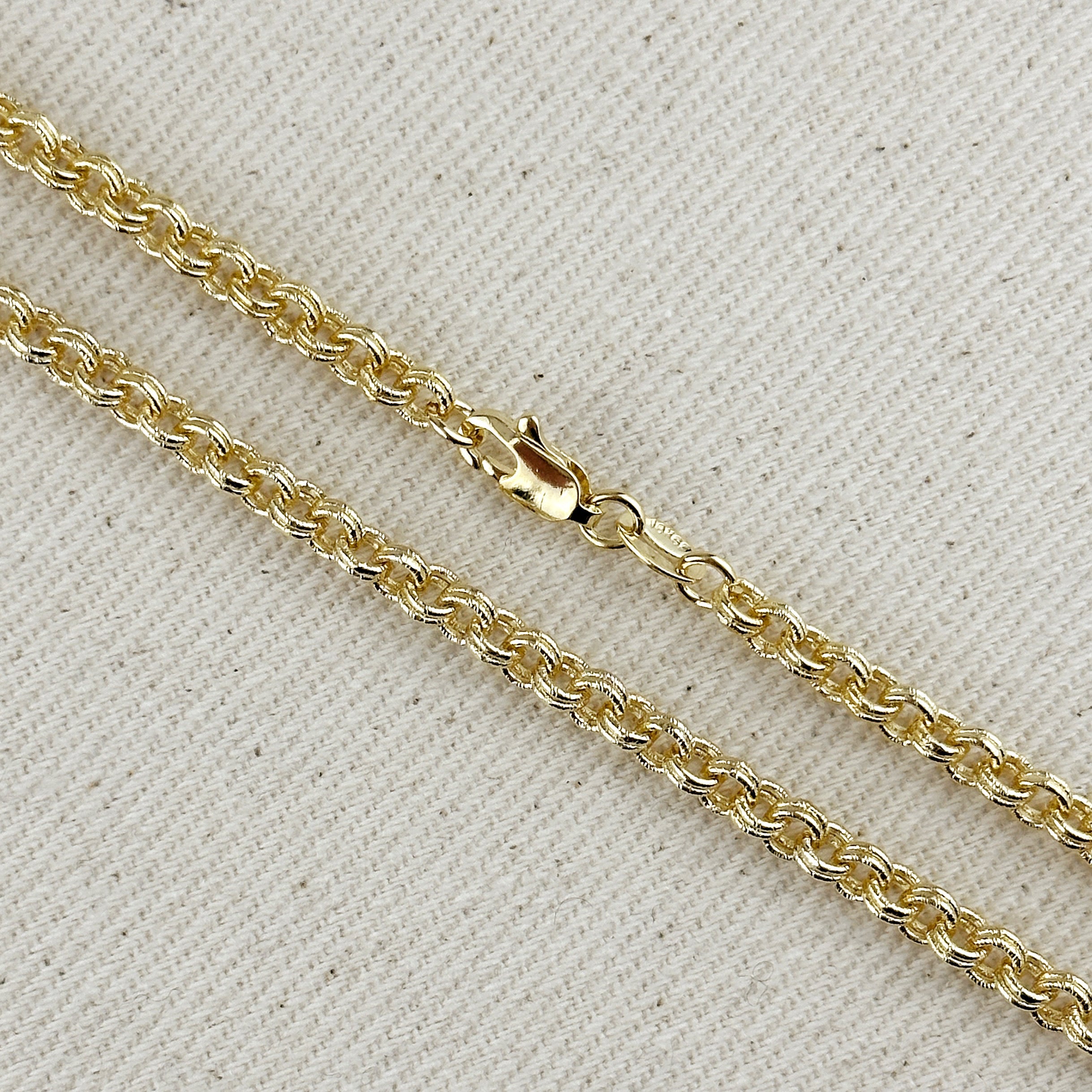 Mondsee 18k Gold Filled Double Rolo Chain Necklace | 18k Gold Filled Jewelry