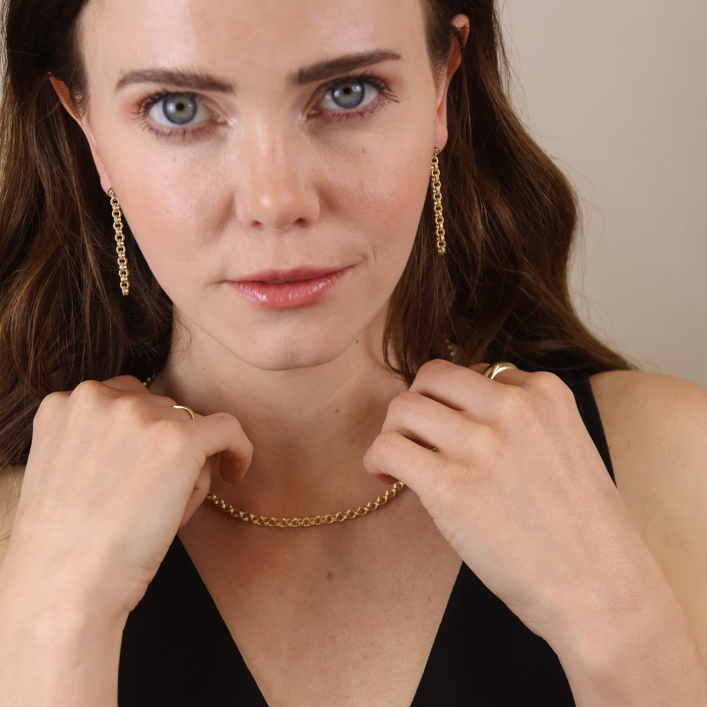 Mondsee 18k Gold Filled Double Rolo Chain Necklace | 18k Gold Filled Jewelry