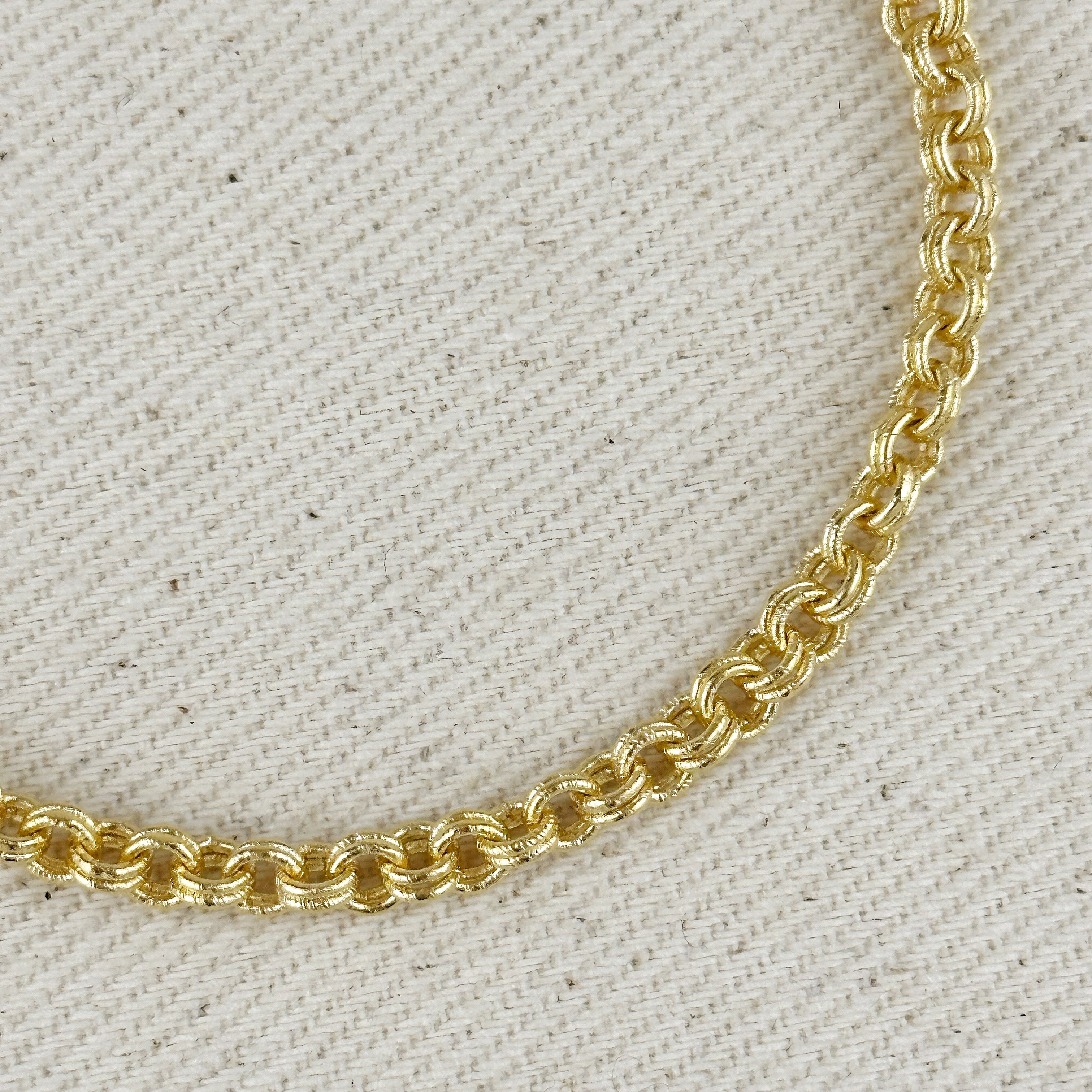 Mondsee 18k Gold Filled Double Rolo Chain Necklace | 18k Gold Filled Jewelry