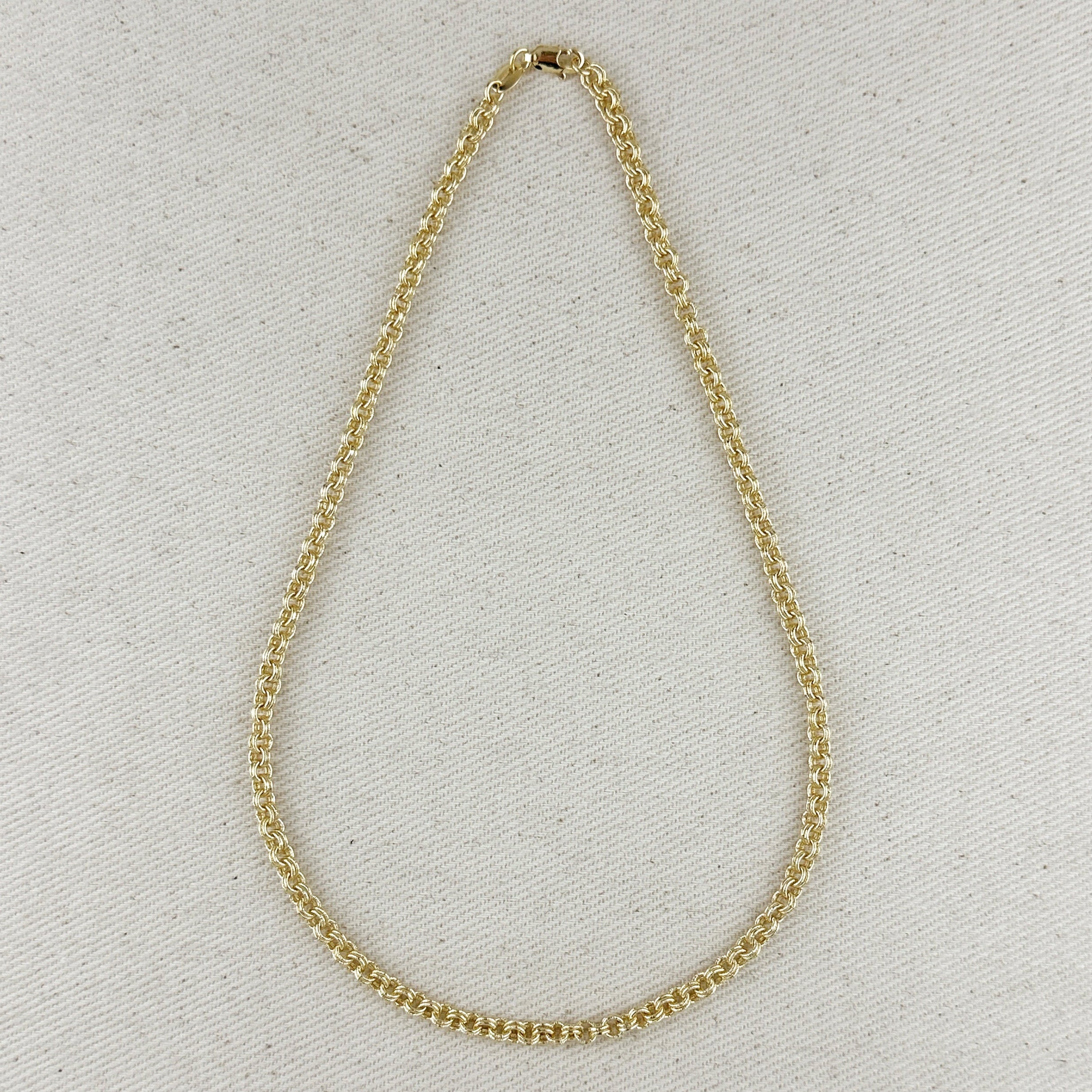 Mondsee 18k Gold Filled Double Rolo Chain Necklace | 18k Gold Filled Jewelry