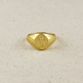 18k Gold Filled Lady Guadalupe Signet Ring