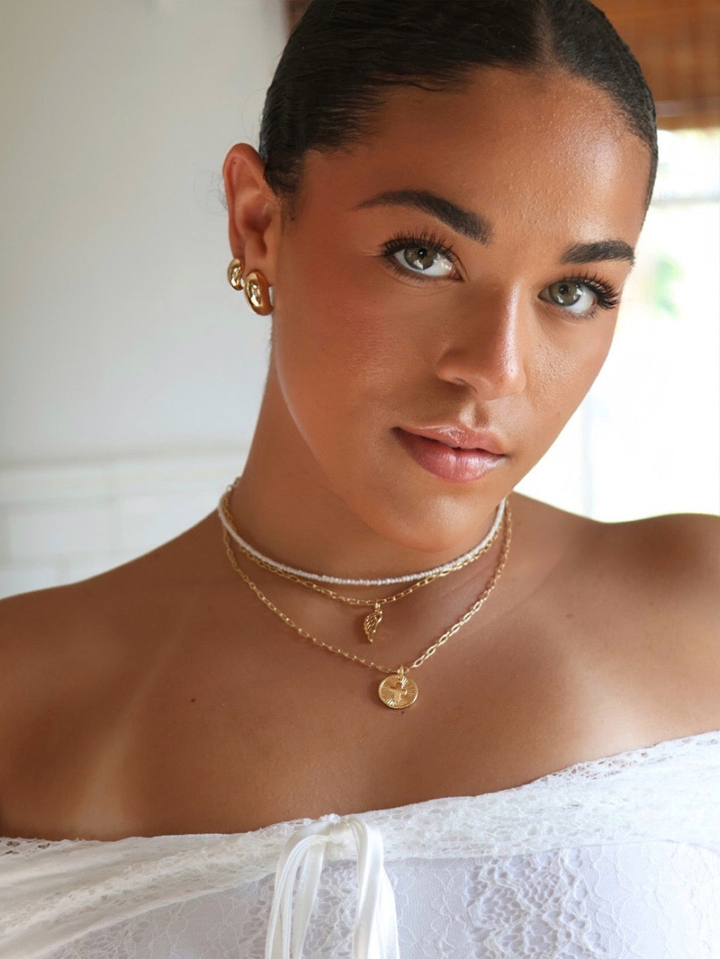 Mondsee 18k Gold Filled Angel Wing Necklace | 18k Gold Filled Jewelry