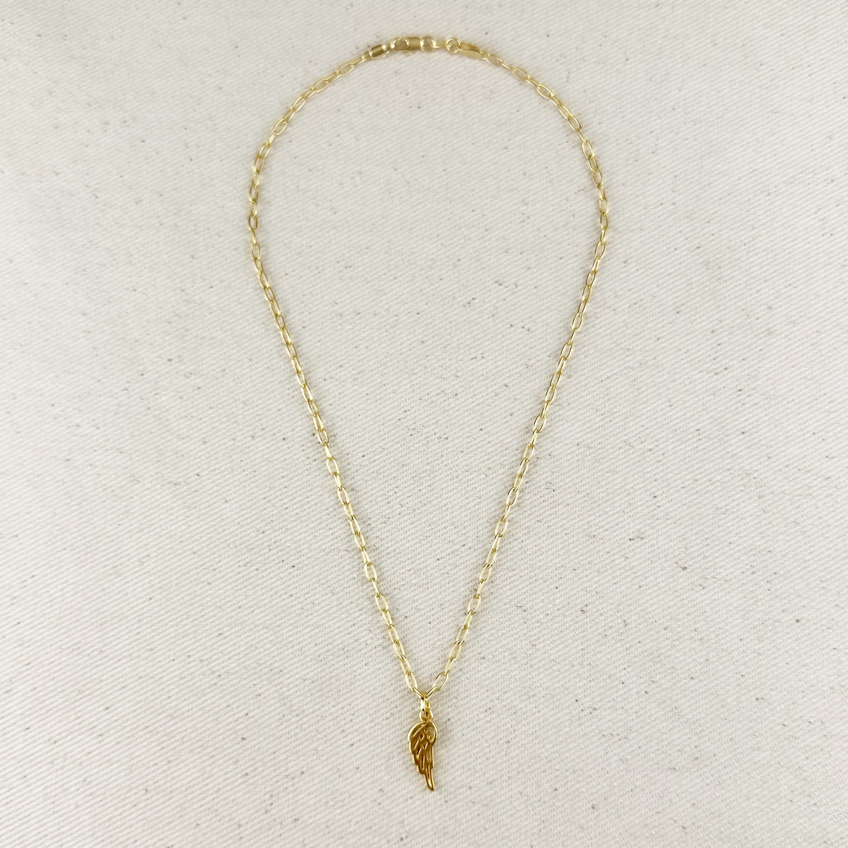 Mondsee 18k Gold Filled Angel Wing Necklace | 18k Gold Filled Jewelry