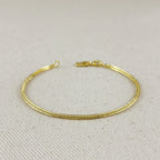 Mondsee 18k Gold Filled 2mm Square Rope Chain Bracelet | 18k Gold Filled Jewelry