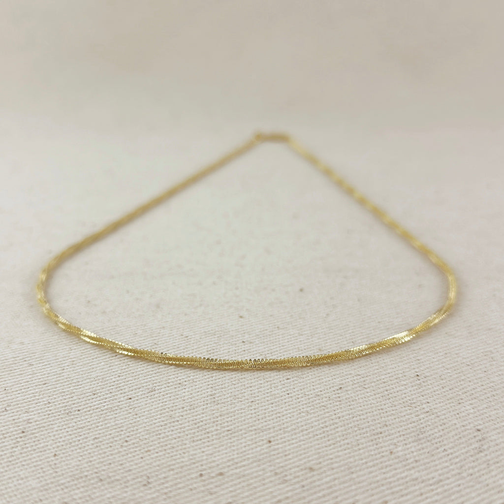 Mondsee 18k Gold Filled 2mm Square Rope Chain | 18k Gold Filled Jewelry